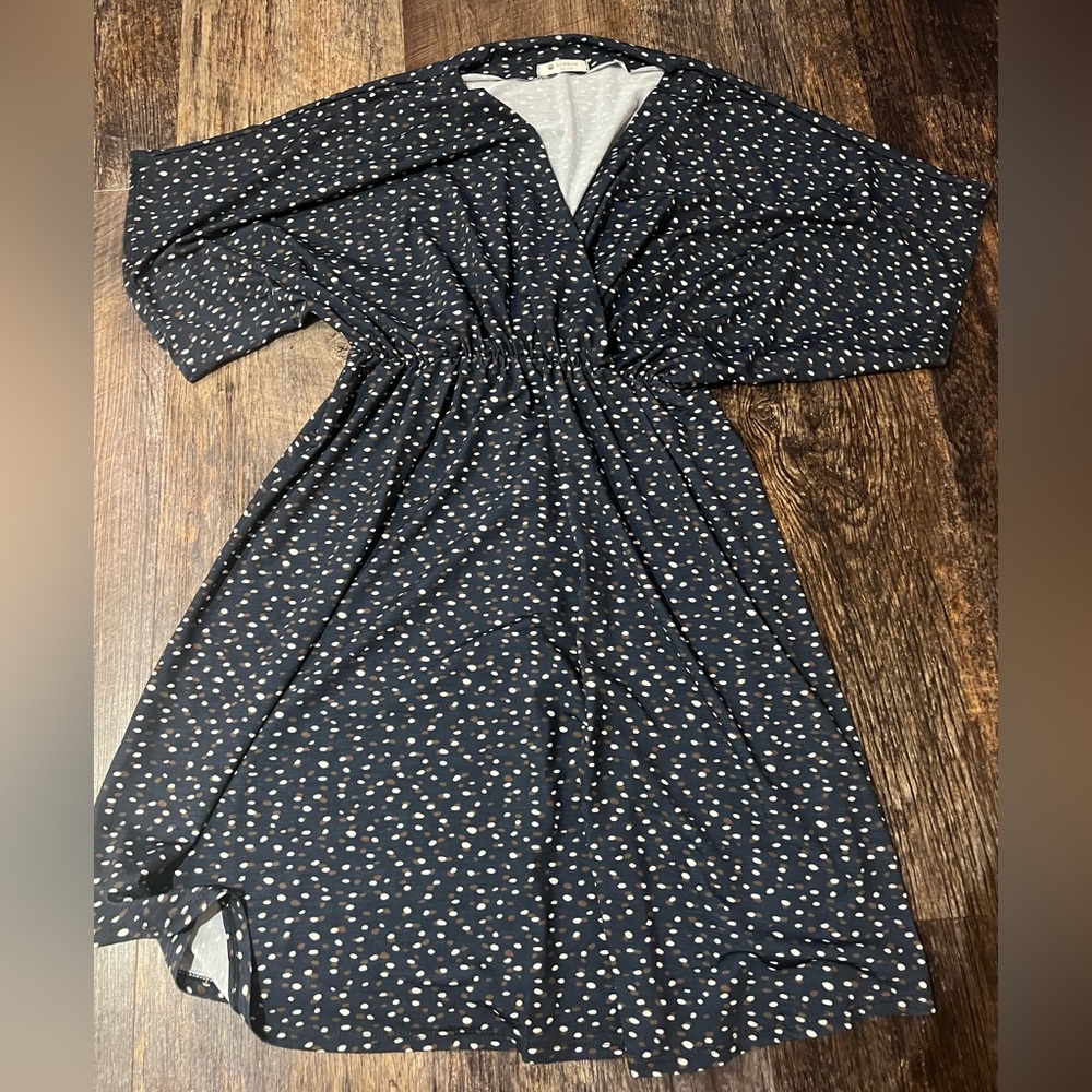 BomBom Navy Polka Dot Blouse